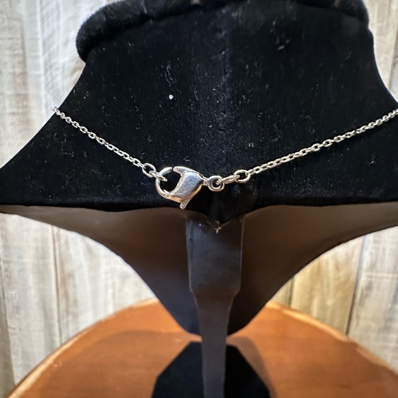 Swarovski Crystal & Silver Initial M Necklace - Picture 5 of 5